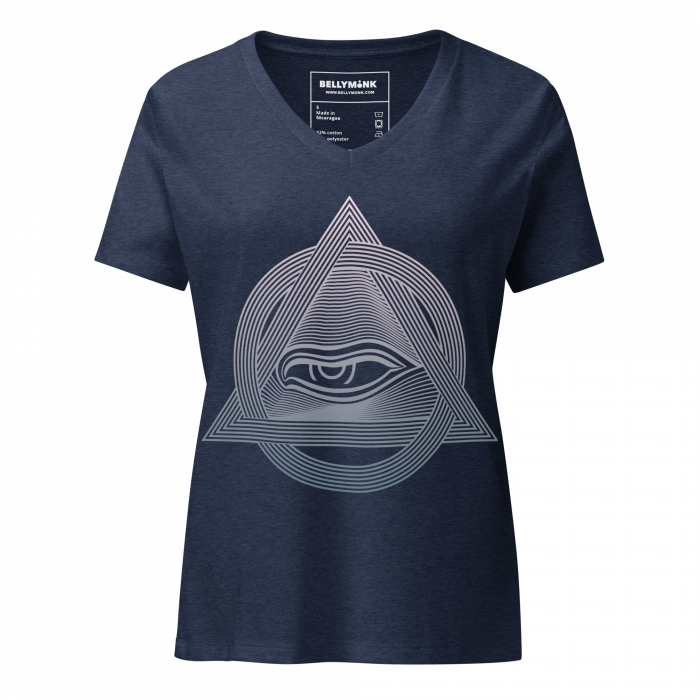 Third Eye Within- Women’s relaxed v-neck t-shirt - Image 3