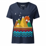 Mountain Calling- Women’s relaxed v-neck t-shirt
