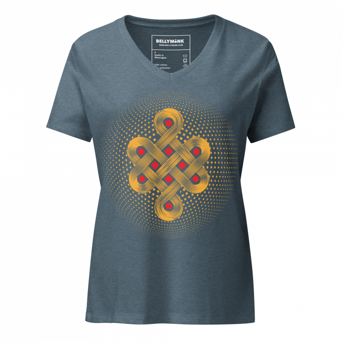 Endless Knot- Women’s relaxed v-neck t-shirt - Image 5