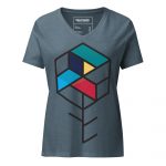 Maze Box- Women’s relaxed v-neck t-shirt - Image 5