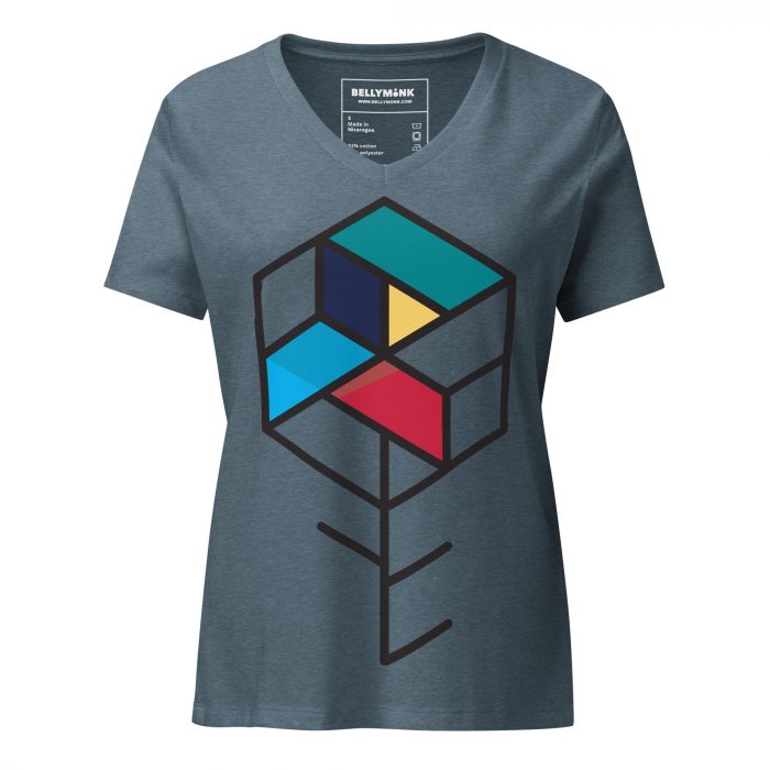 Maze Box- Women’s relaxed v-neck t-shirt - Image 5