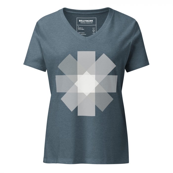 Asterisk- Women’s relaxed v-neck t-shirt - Image 5