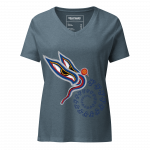 Peaceful Vision- Women’s relaxed v-neck t-shirt - Image 5