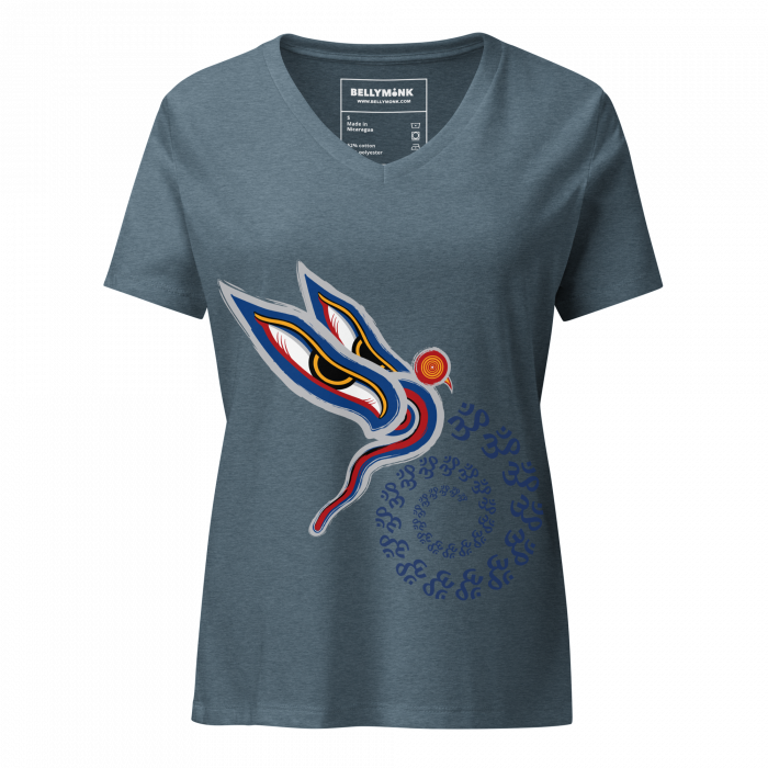 Peaceful Vision- Women’s relaxed v-neck t-shirt - Image 5