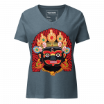 Kaal Bhairab- Women’s relaxed v-neck t-shirt - Image 5
