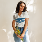 Bellymonk 2006- Women’s relaxed v-neck t-shirt - Image 2