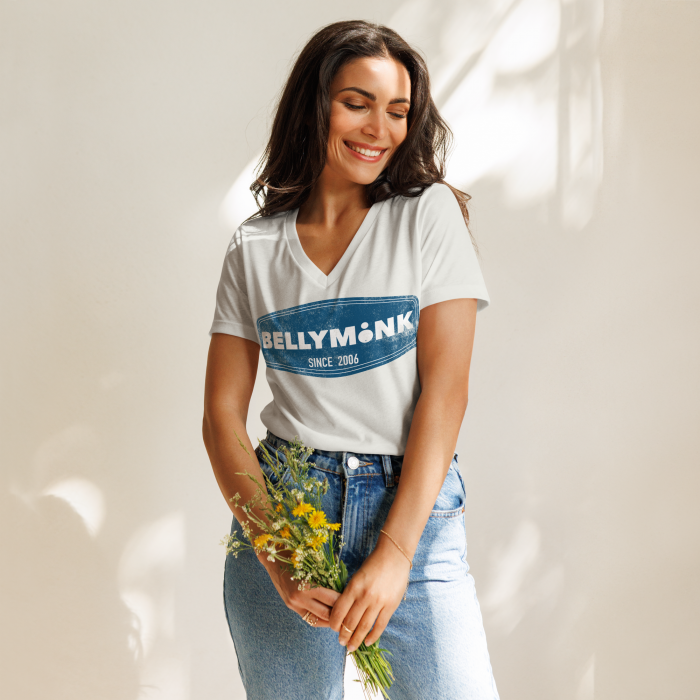 Bellymonk 2006- Women’s relaxed v-neck t-shirt - Image 2