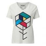 Maze Box- Women’s relaxed v-neck t-shirt - Image 7