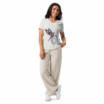 Peaceful Vision- Women’s relaxed v-neck t-shirt - Image 2