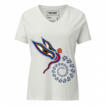 Peaceful Vision- Women’s relaxed v-neck t-shirt - Image 9