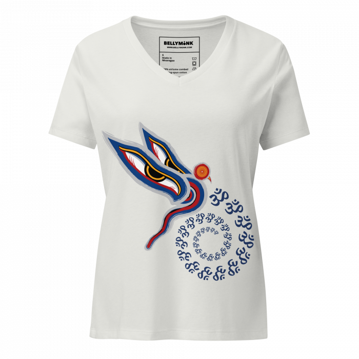 Peaceful Vision- Women’s relaxed v-neck t-shirt - Image 9