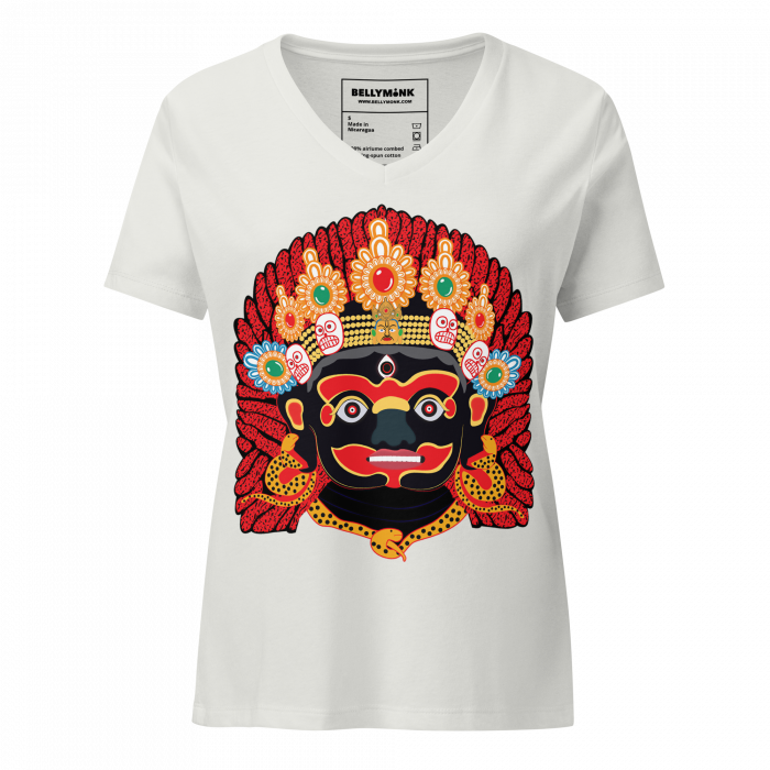Kaal Bhairab- Women’s relaxed v-neck t-shirt - Image 9