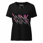 Wink Wink- Women’s relaxed v-neck t-shirt - Image 3