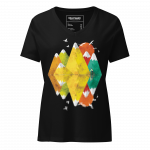 Reflection- Women’s relaxed v-neck t-shirt - Image 3