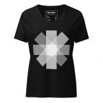 Asterisk- Women’s relaxed v-neck t-shirt - Image 3