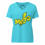MOJO- Women’s relaxed V-Neck T-Shirt - Image 8