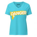 Danger- Women’s relaxed v-neck t-shirt - Image 8