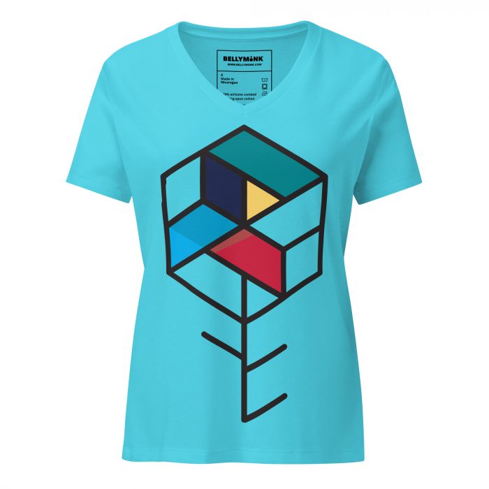 Maze Box- Women’s relaxed v-neck t-shirt - Image 6