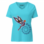 Peaceful Vision- Women’s relaxed v-neck t-shirt - Image 8