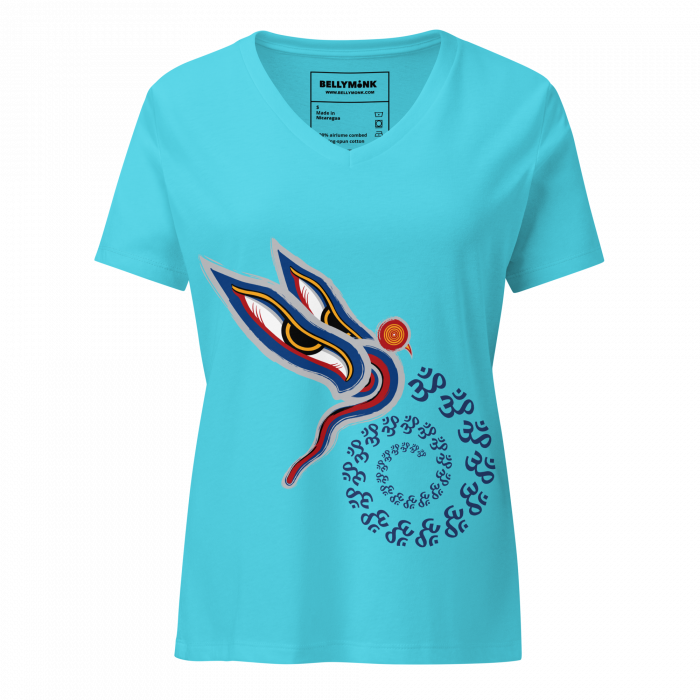 Peaceful Vision- Women’s relaxed v-neck t-shirt - Image 8