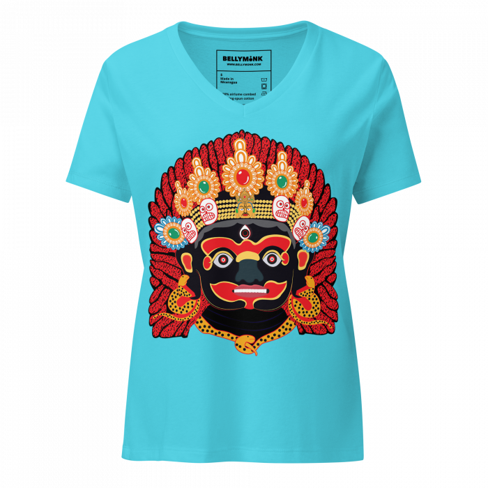 Kaal Bhairab- Women’s relaxed v-neck t-shirt - Image 8