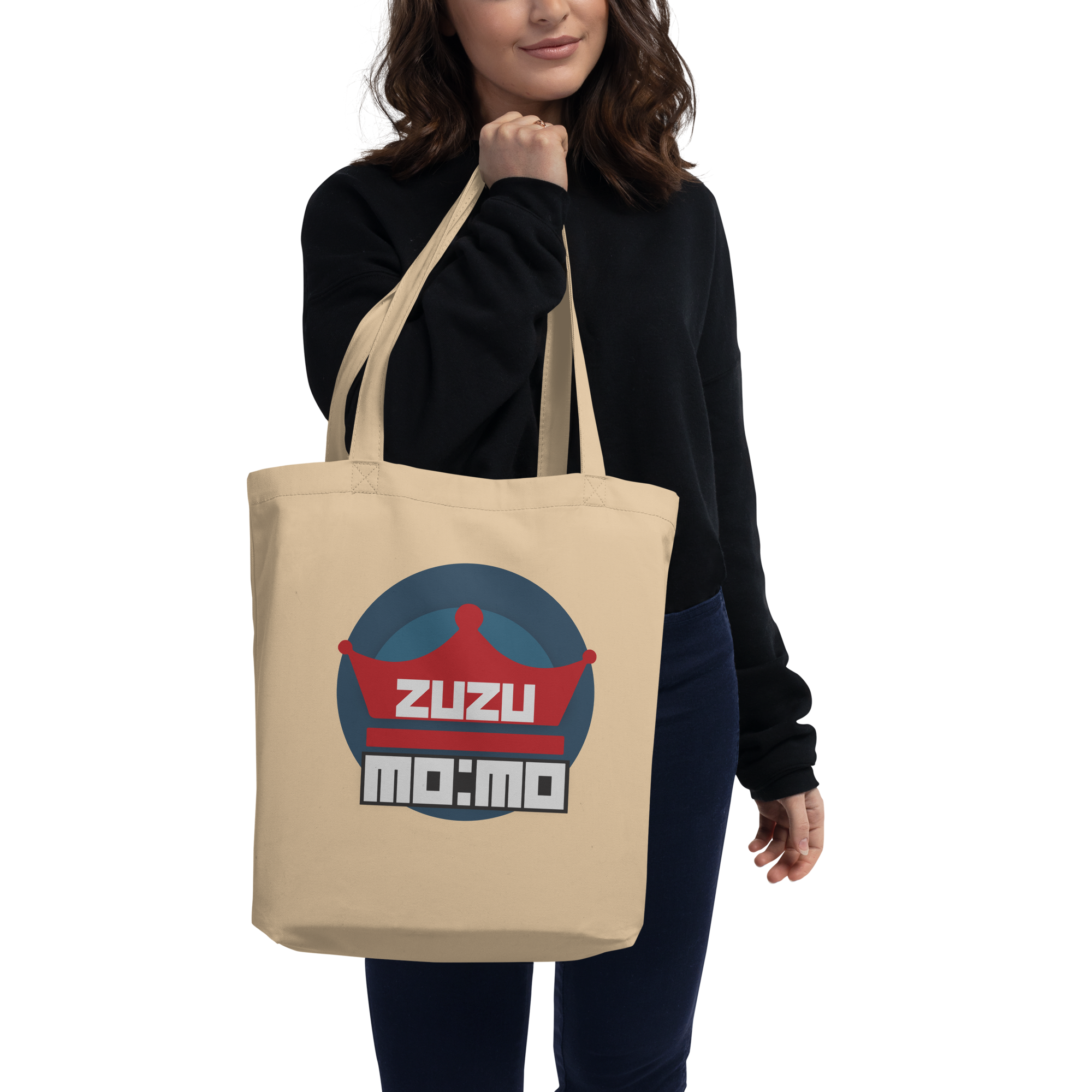 eco-tote-bag-oyster-front-6977e33c9bfdf.png ZUZUMO:MO- Eco Tote Bag - Image 1