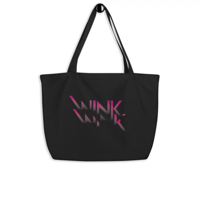 Wink Wink- Large organic tote bag - Image 2