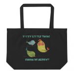 Three Little Birds- Large organic tote bag