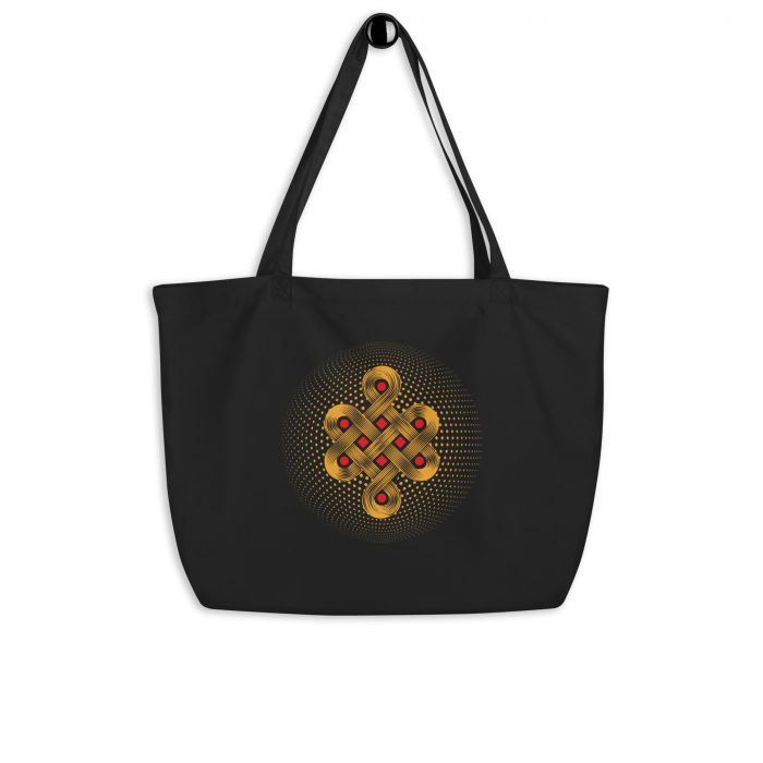 Endless Knot- Large organic tote bag - Image 2