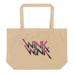 Wink Wink- Large organic tote bag - Image 5