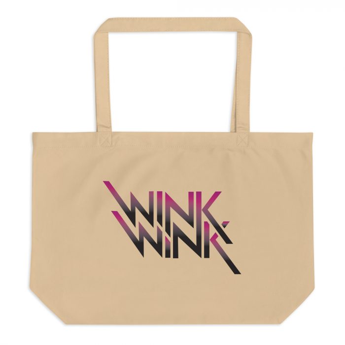 Wink Wink- Large organic tote bag - Image 5