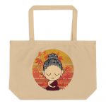 Little Buddha- Large organic tote bag - Image 6