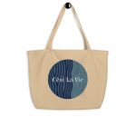 C’est La Vie-- Large organic tote bag - Image 3