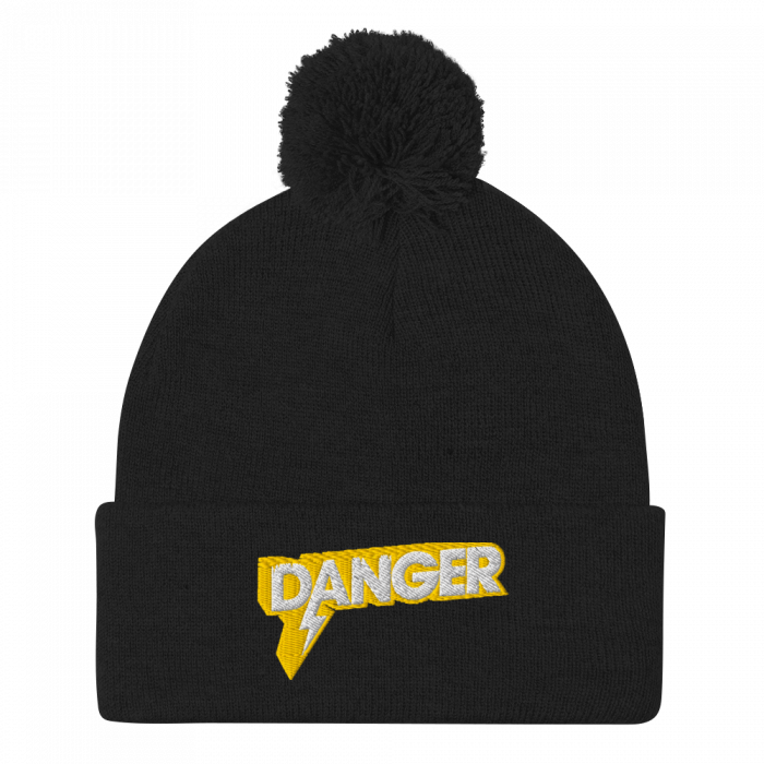 DANGER- Pom-Pom Beanie - Image 5