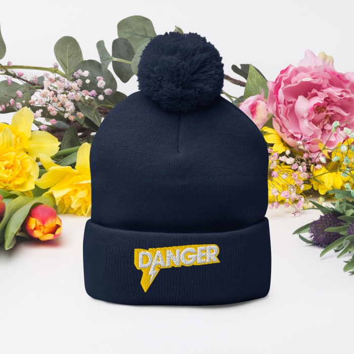 DANGER- Pom-Pom Beanie - Image 2