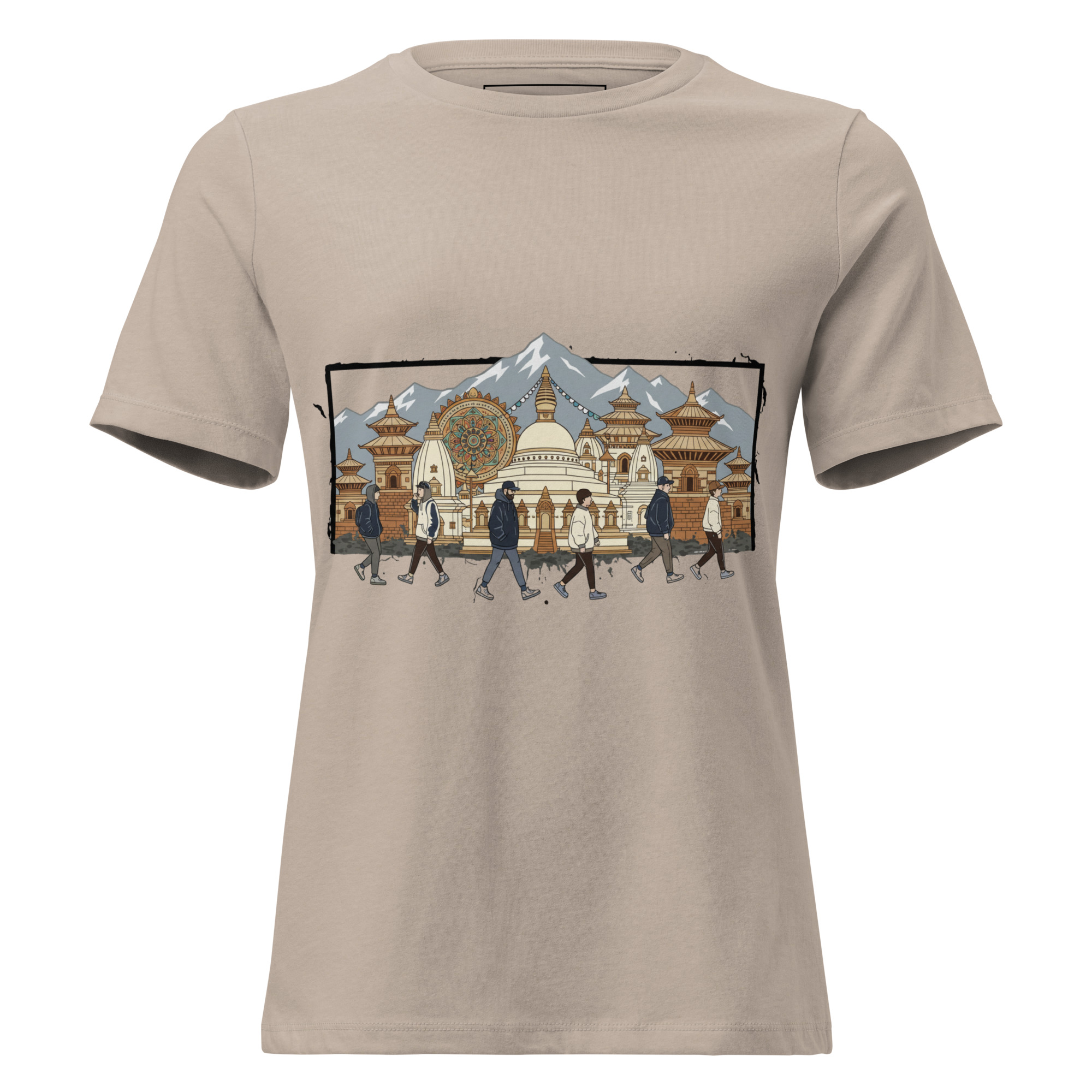 womens-relaxed-t-shirt-heather-stone-front-6a31708b922ec.jpg A Walk- Women's Relaxed T-Shirt - Image 1