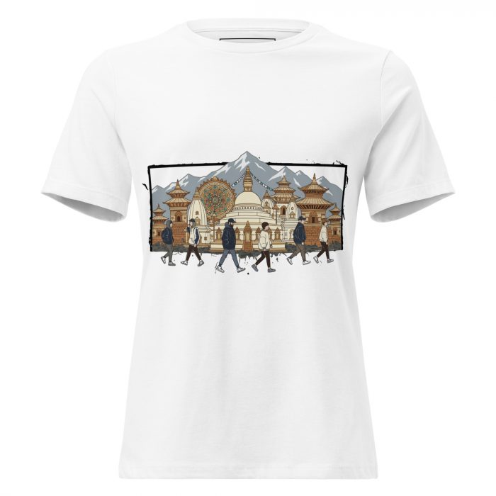 A Walk- Women's Relaxed T-Shirt - Image 6