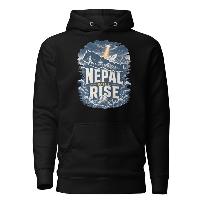 Nepal Will Rise- Unisex Hoodie - Image 7