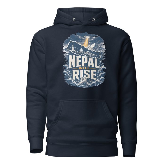 Nepal Will Rise- Unisex Hoodie - Image 8