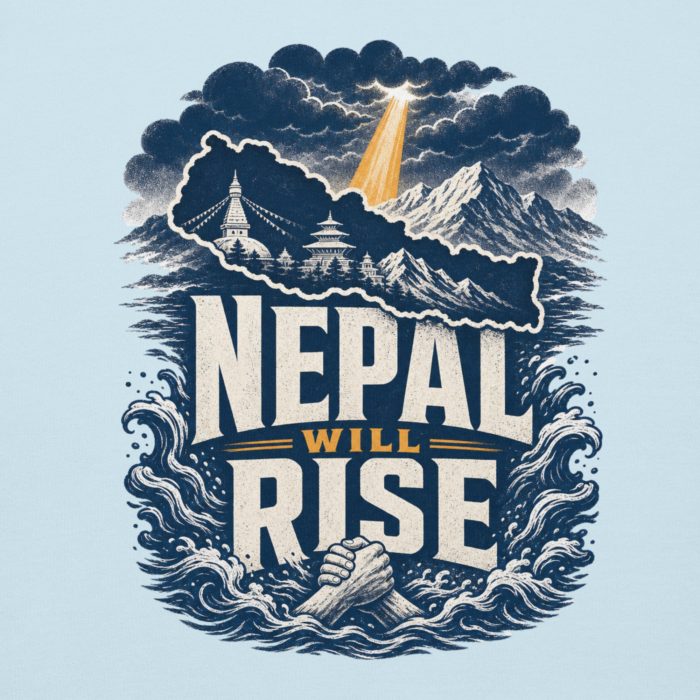 Nepal Will Rise- Unisex Hoodie - Image 4