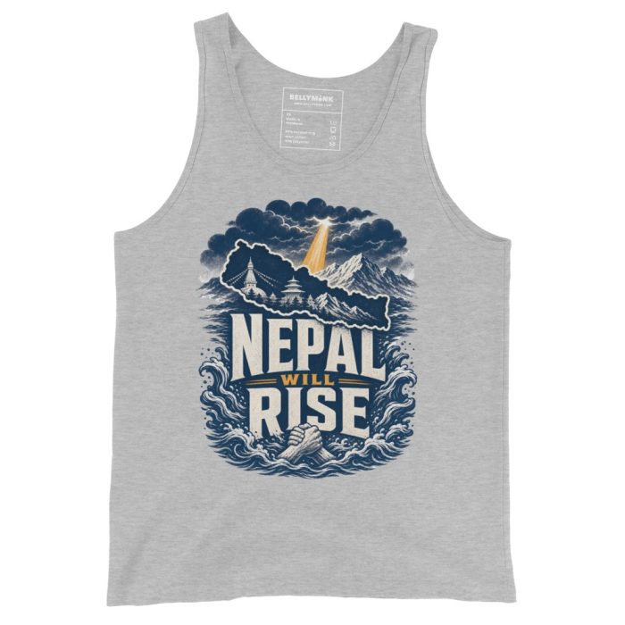 Nepal Will Rise- Unisex Tank Top - Image 5