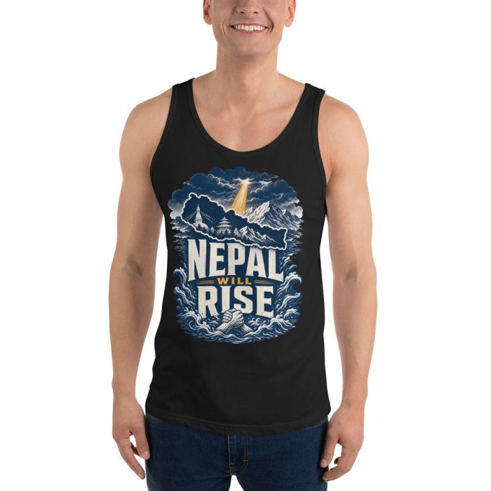Nepal Will Rise- Unisex Tank Top - Image 2