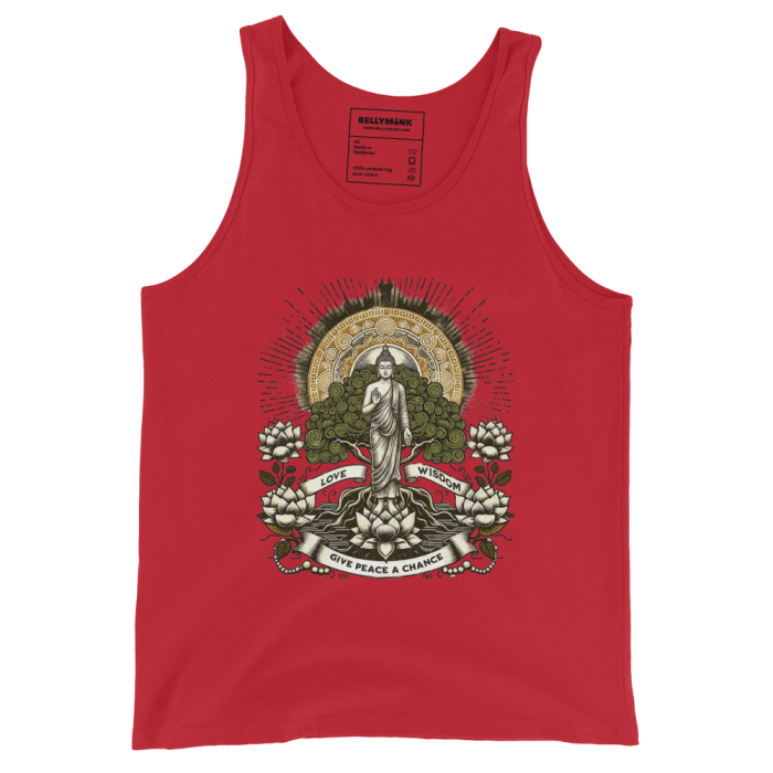 Standing Buddha- Unisex Tank Top - Image 4