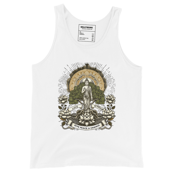 Standing Buddha- Unisex Tank Top - Image 5