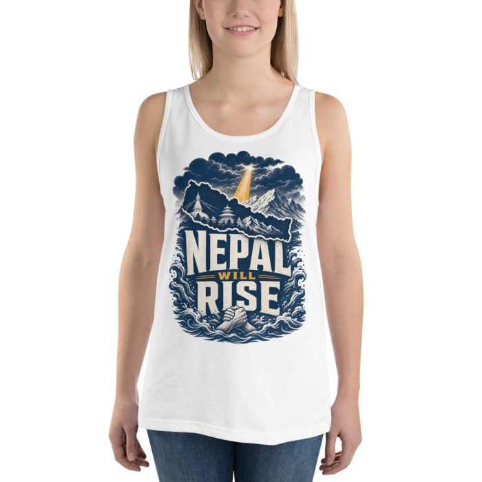 Nepal Will Rise- Unisex Tank Top - Image 3