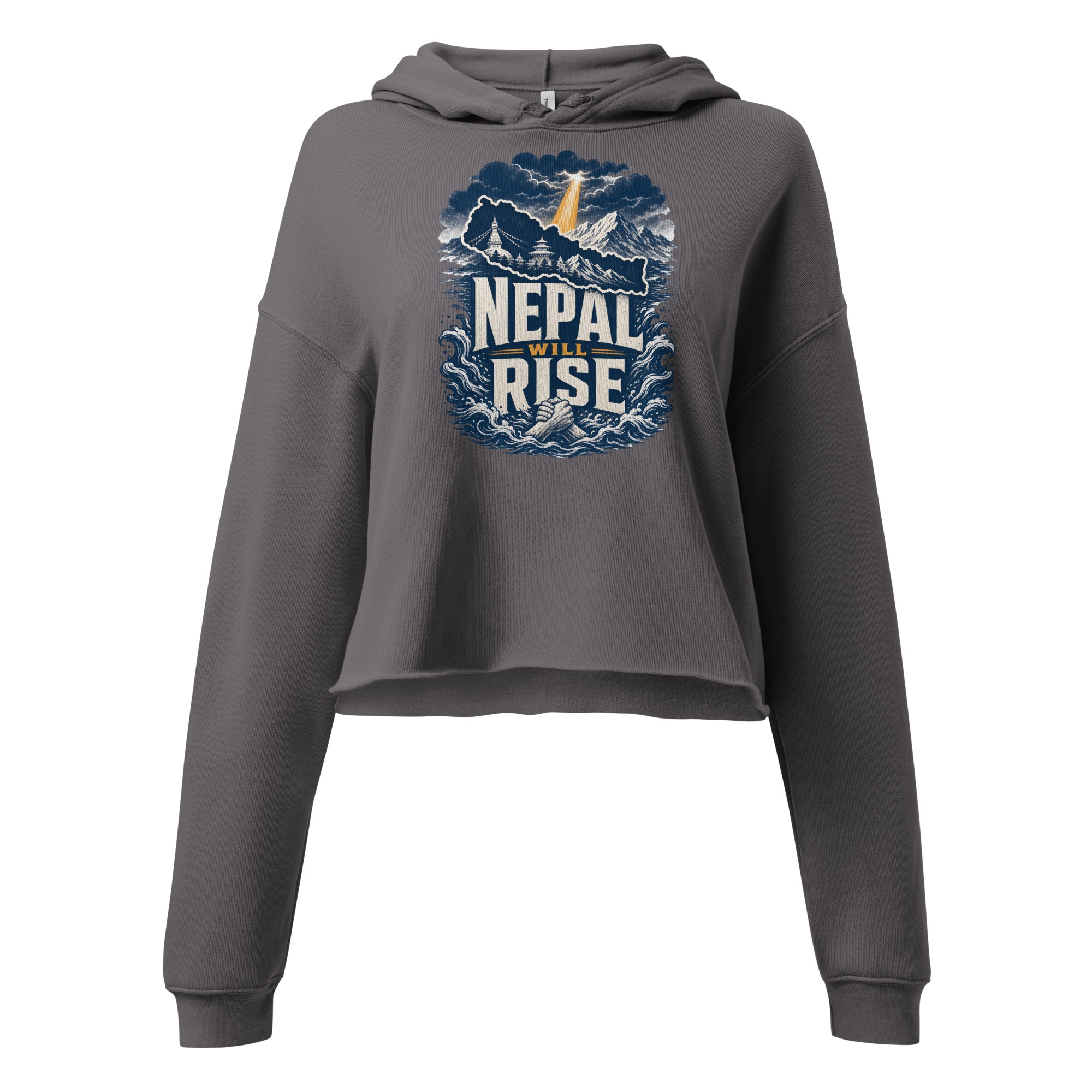 Nepal Will Rise- Crop Hoodie